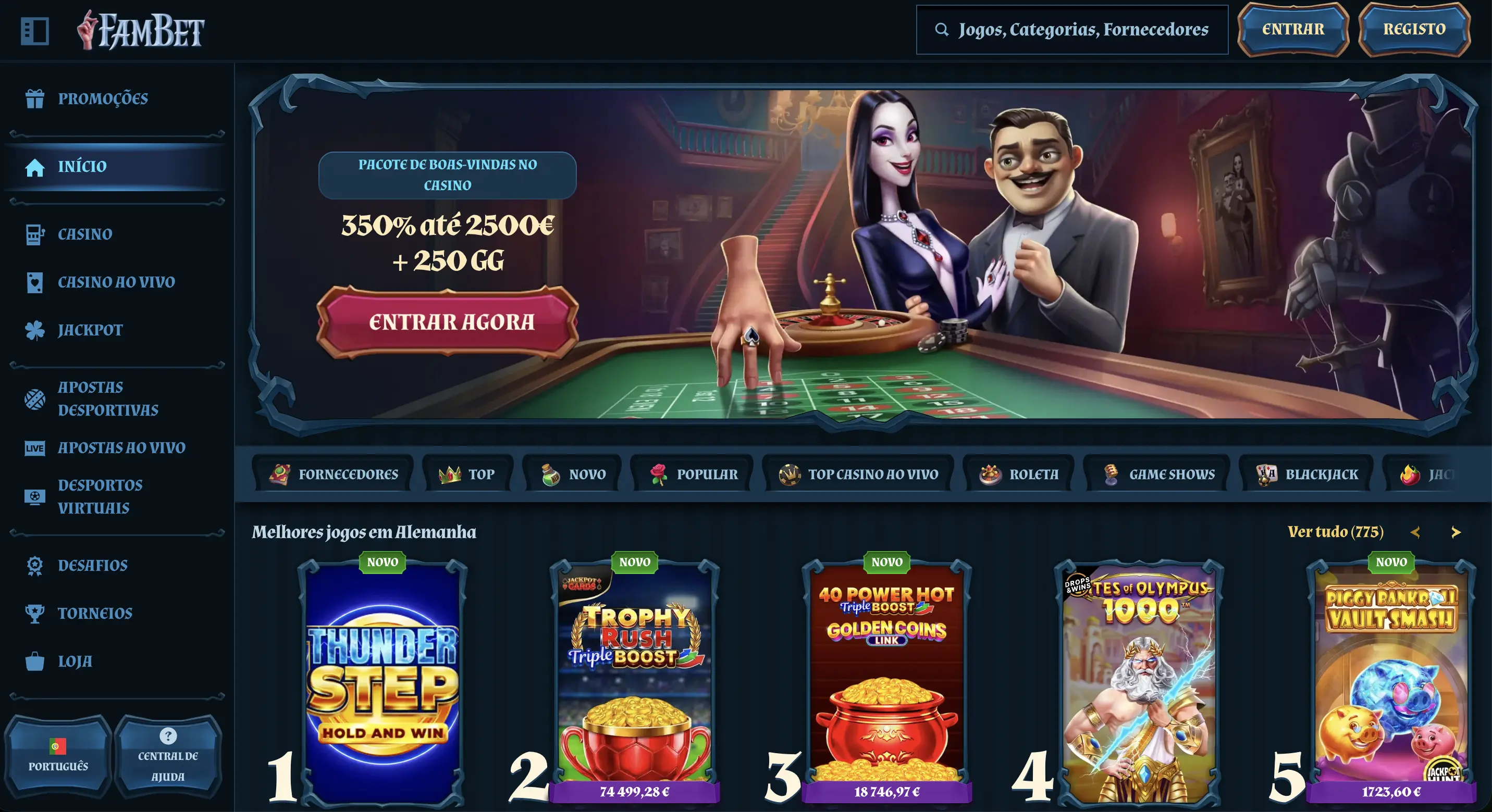Pontos fortes e pontos fracos da Fambet